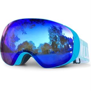 🔵 Blue Ski Goggles